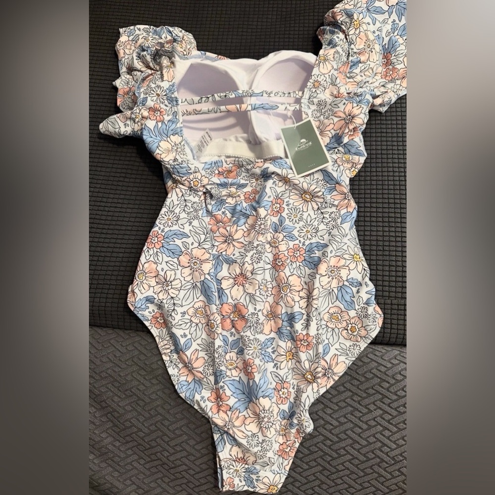 Eomenie Women's Tummy Control One Piece Swimsuit Swimwear Bathing Suit Large - Picture 5 of 7